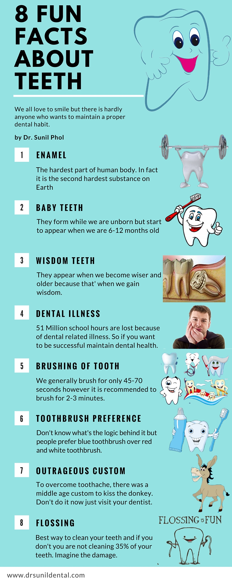 8 Fun facts about teeth