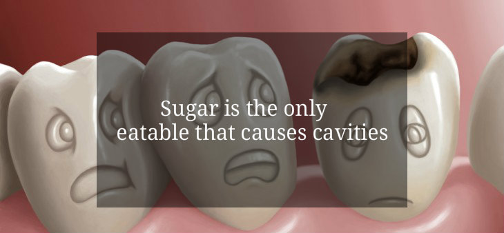 Cavity myth for sugar