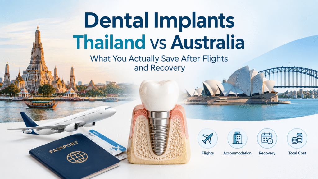 Dental Implants Thailand vs Australia: What You Actually Save After Flights and Recovery